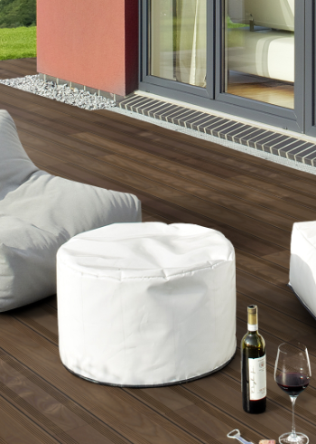 Terrassendielen Thermoholz dunkelbraun