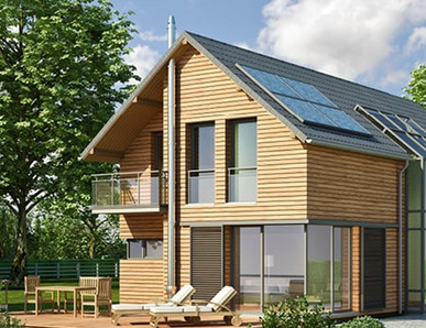 Einfamilienhaus mit Holzfassade