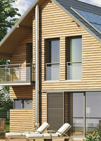 Einfamilienhaus mit Holzfassade